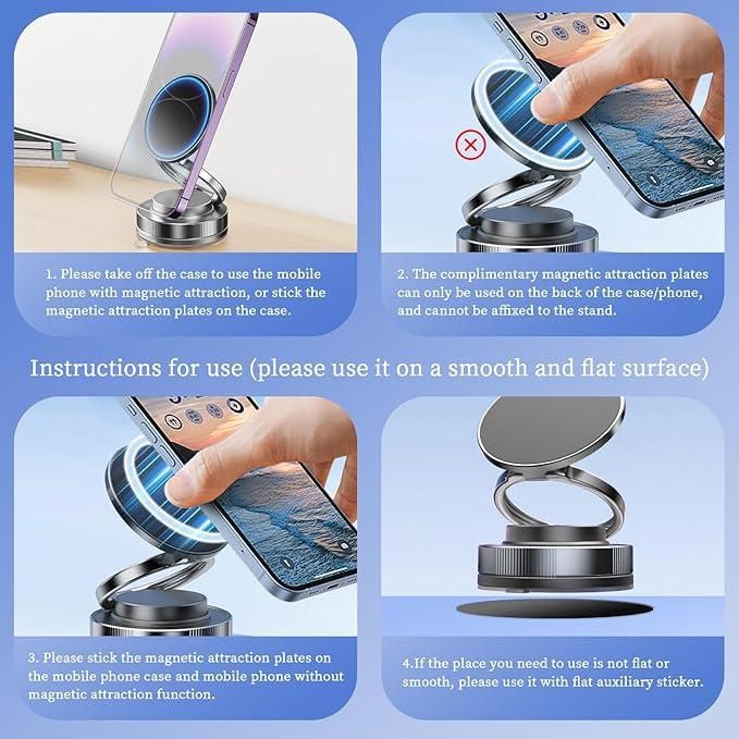 vacuum magnetic phone holder