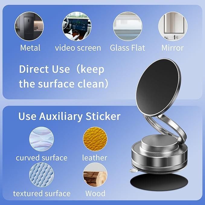 vacuum magnetic phone holder