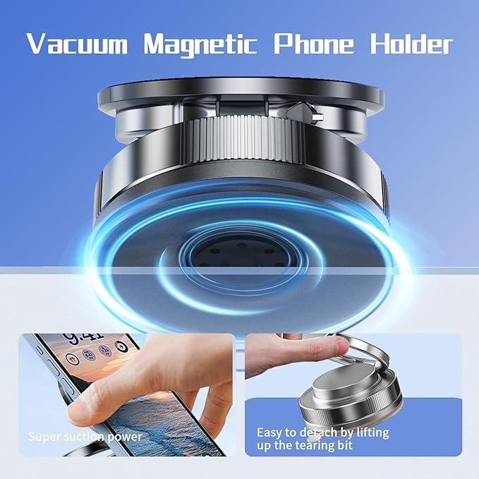 vacuum magnetic phone holder